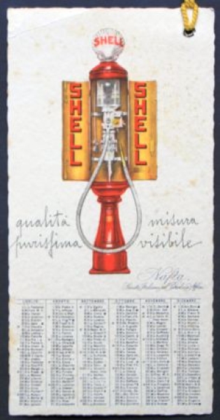 Shell Yearcalendar 1929 "Benzin e Motoroil" (6815)